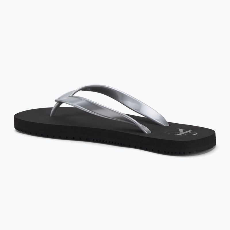 Dámske žabky Calvin Klein YW0YW01719 Beach Sandal Monologo Tpu black/silver 2