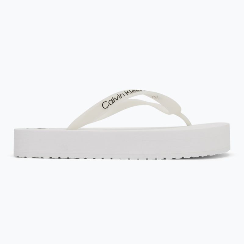 Dámske žabky Calvin Klein YW0YW01830 Beach Sandal Flatform Tpu bright white/black 2