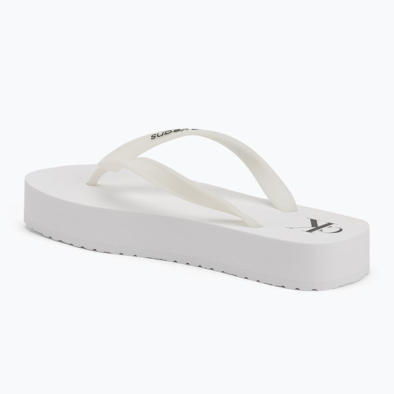 Dámske žabky Calvin Klein YW0YW01830 Beach Sandal Flatform Tpu bright white/black 3