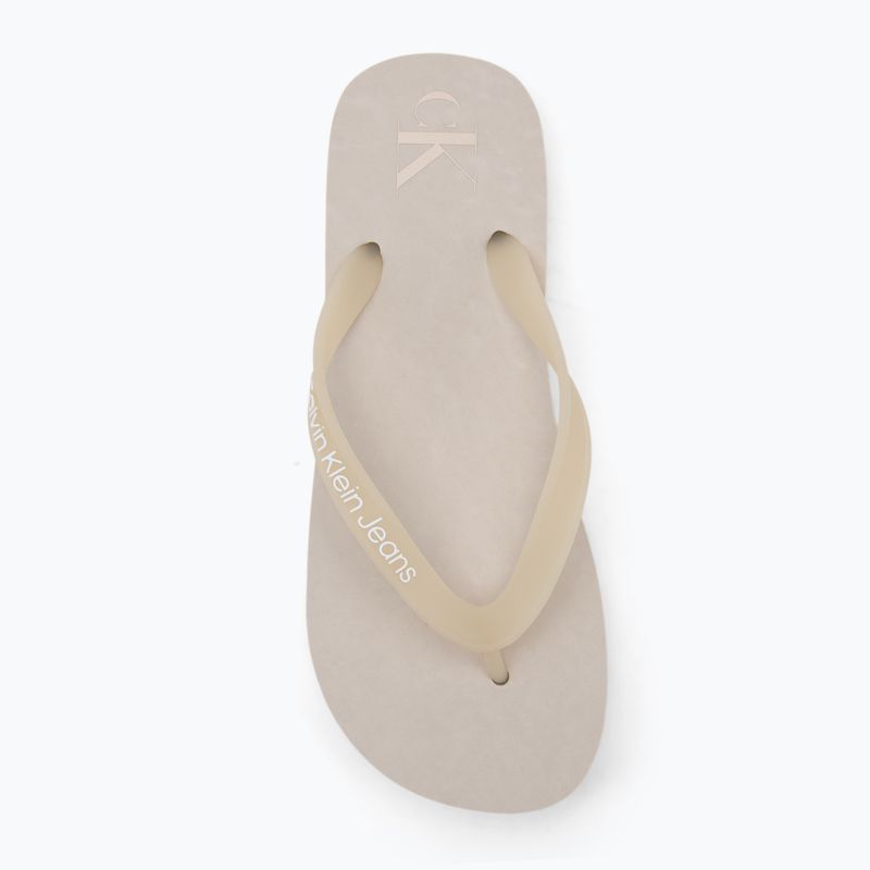 Calvin Klein dámske žabky YW0YW01830 Beach Sandal Flatform Tpu eggshell/bright white 5
