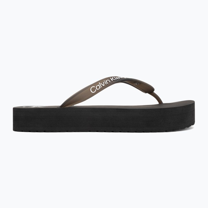 Dámske žabky Calvin Klein YW0YW01830 Beach Sandal Flatform Tpu black/bright white 2