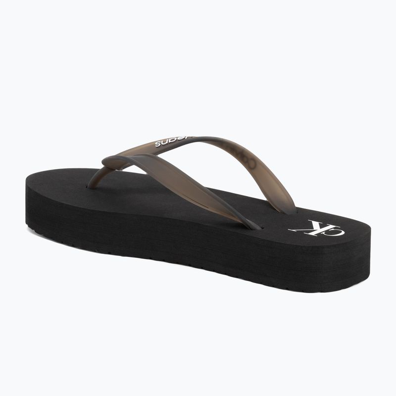 Dámske žabky Calvin Klein YW0YW01830 Beach Sandal Flatform Tpu black/bright white 3