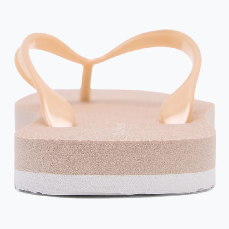 Calvin Klein dámske žabky YW0YW01720 Thong+ Tpu Metallic whisper pink/bright white 6