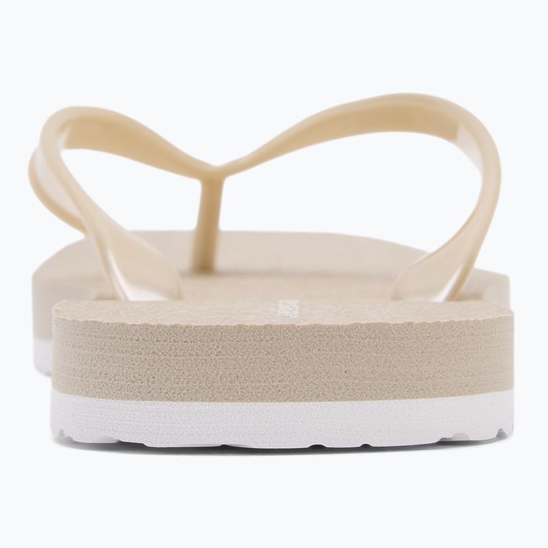 Calvin Klein dámske žabky YW0YW01720 Thong+ Tpu Metallic eggshell/bright white 6