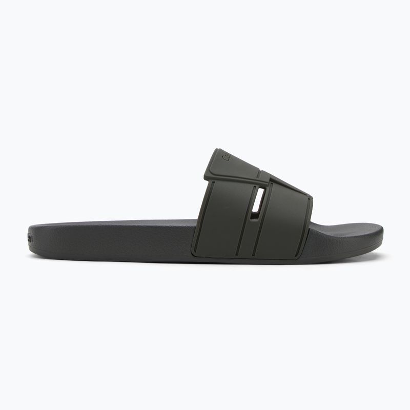 Calvin Klein pánske žabky HM0HM01752 Pool Slide Double T dark olive 2
