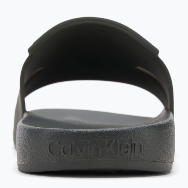 Calvin Klein pánske žabky HM0HM01752 Pool Slide Double T dark olive 6