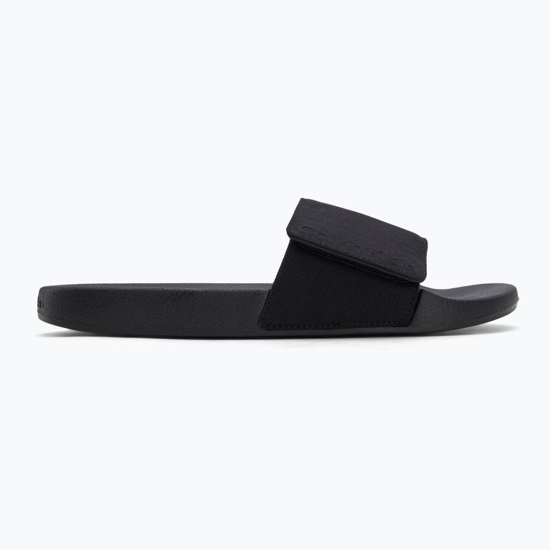 Calvin Klein pánske žabky HM0HM01749 Adj Pool Slide Canvas Logo black 2