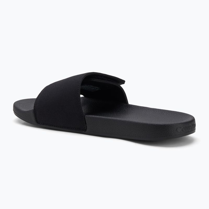 Calvin Klein pánske žabky HM0HM01749 Adj Pool Slide Canvas Logo black 3