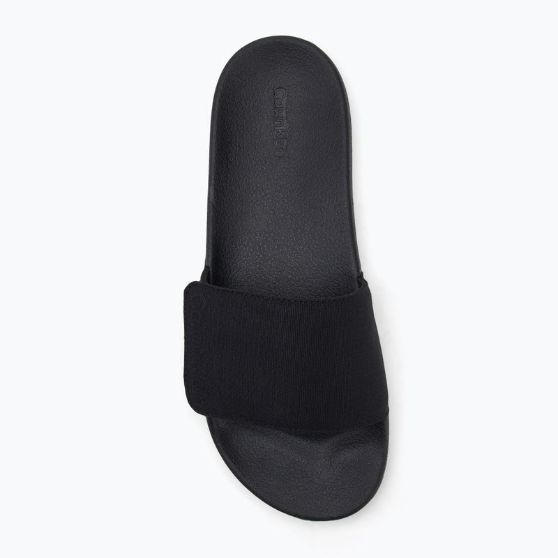 Calvin Klein pánske žabky HM0HM01749 Adj Pool Slide Canvas Logo black 5