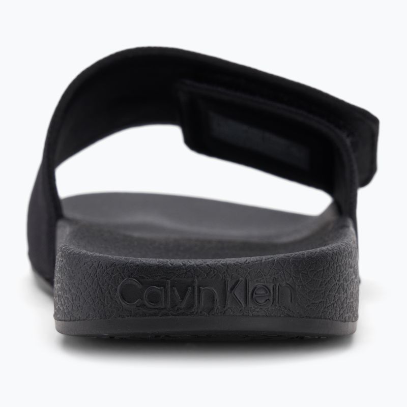Calvin Klein pánske žabky HM0HM01749 Adj Pool Slide Canvas Logo black 6