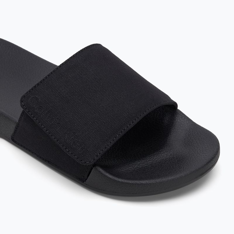 Calvin Klein pánske žabky HM0HM01749 Adj Pool Slide Canvas Logo black 7