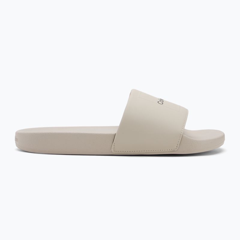 Calvin Klein pánske žabky HM0HM01754 Pool Slide Ck Square feather grey 2