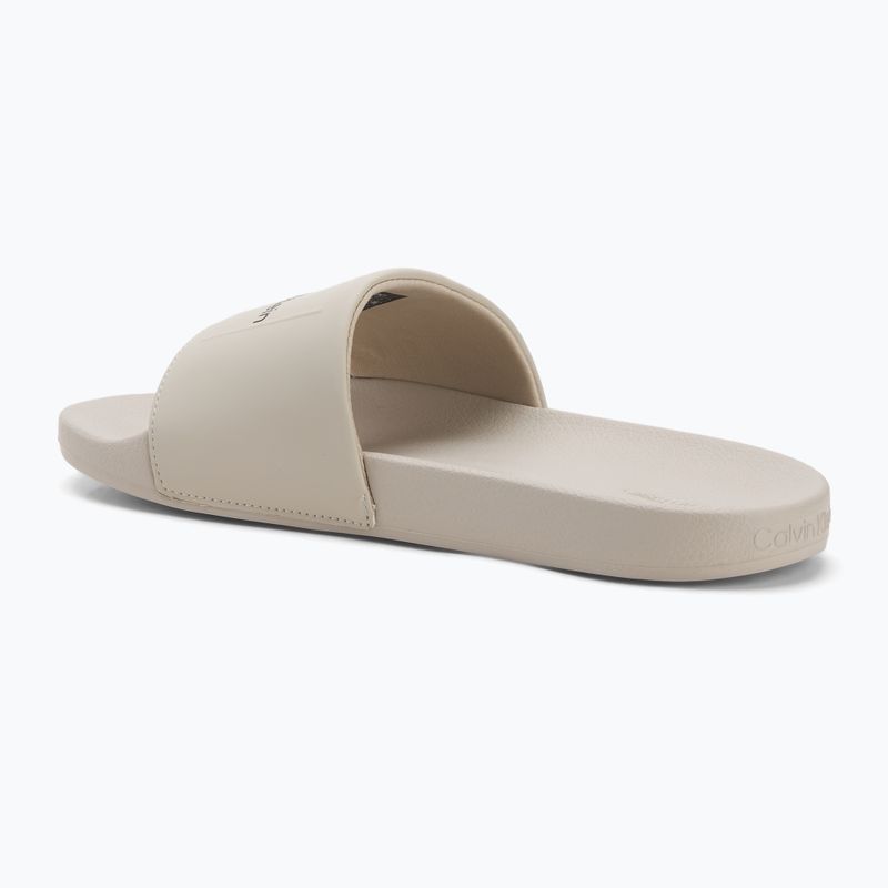 Calvin Klein pánske žabky HM0HM01754 Pool Slide Ck Square feather grey 3