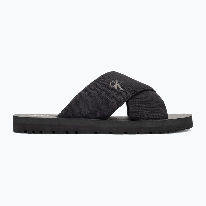 Pánske žabky Calvin Klein YM0YM01223 Cross Sandal Crxs Tx triple black 2