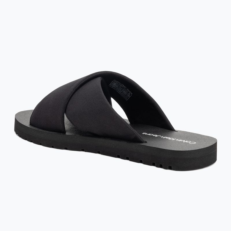 Pánske žabky Calvin Klein YM0YM01223 Cross Sandal Crxs Tx triple black 3