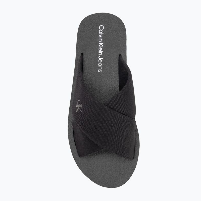 Pánske žabky Calvin Klein YM0YM01223 Cross Sandal Crxs Tx triple black 5