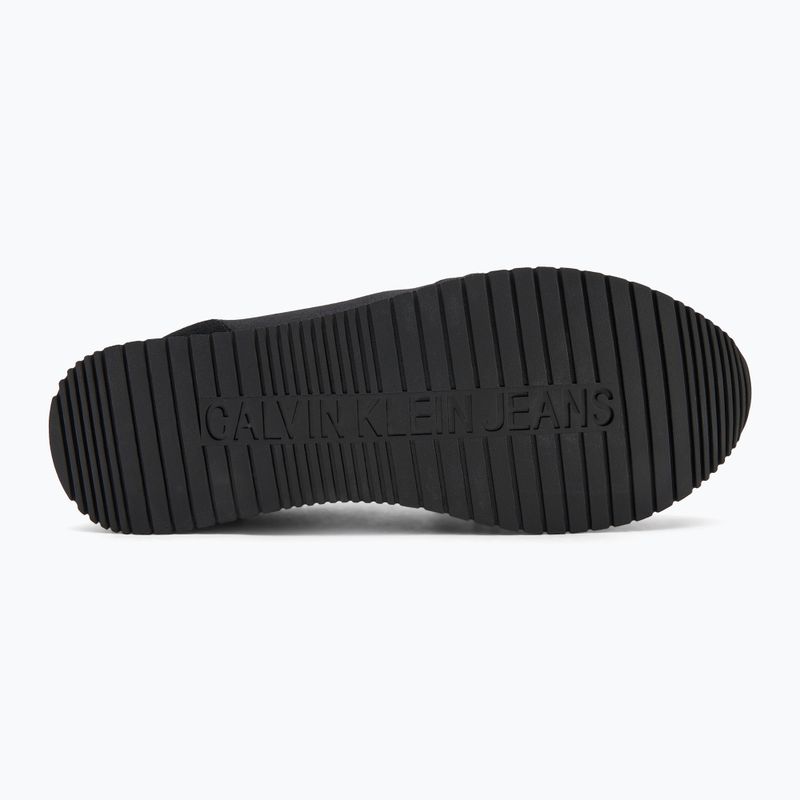 Pánske topánky Calvin Klein YM0YM01217 Runner Sock Laceup Mg Canvas triple black 4