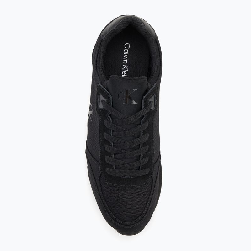 Pánske topánky Calvin Klein YM0YM01217 Runner Sock Laceup Mg Canvas triple black 5