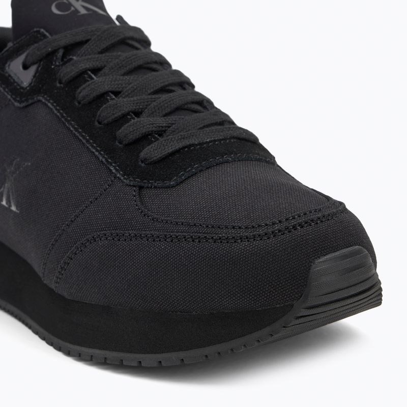 Pánske topánky Calvin Klein YM0YM01217 Runner Sock Laceup Mg Canvas triple black 7