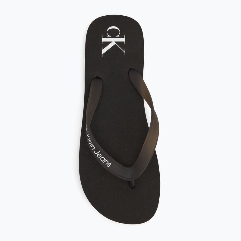Pánske plážové sandále Calvin Klein YM0YM01267 Transparent Tpu black/bright white 5