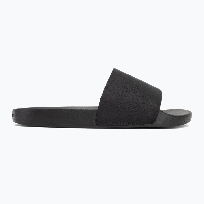 Calvin Klein pánske žabky HM0HM01762 Pool Slide Jaq Mono black mono jacquard 2