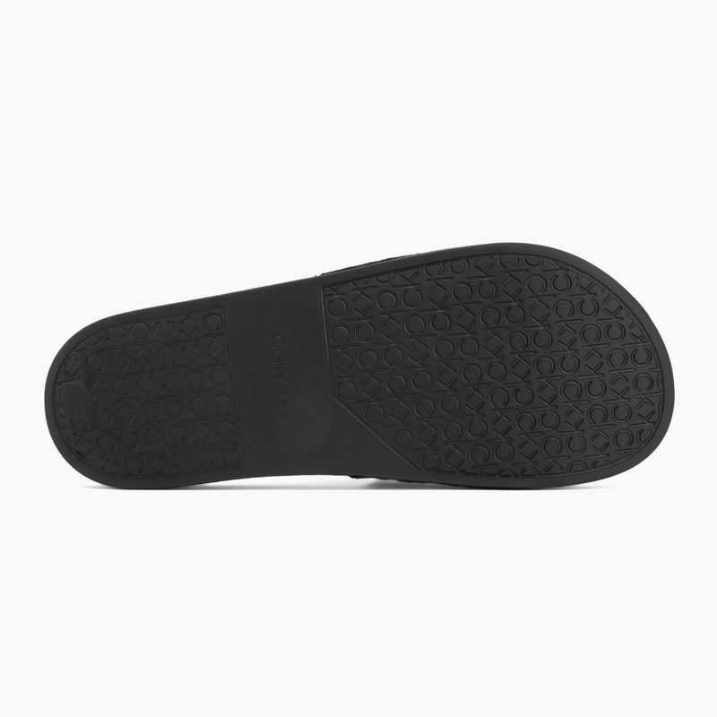 Calvin Klein pánske žabky HM0HM01762 Pool Slide Jaq Mono black mono jacquard 4