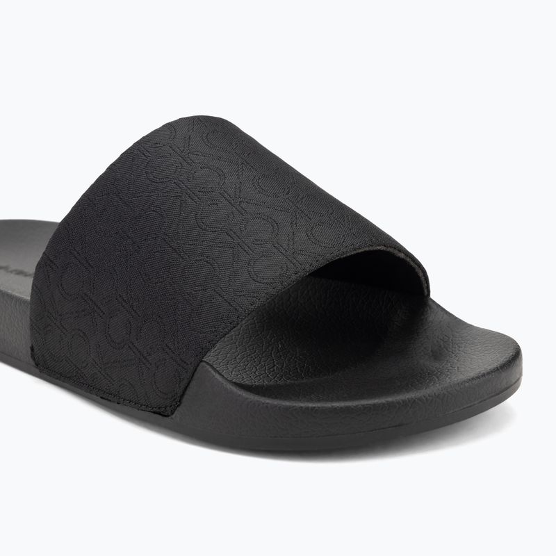 Calvin Klein pánske žabky HM0HM01762 Pool Slide Jaq Mono black mono jacquard 7