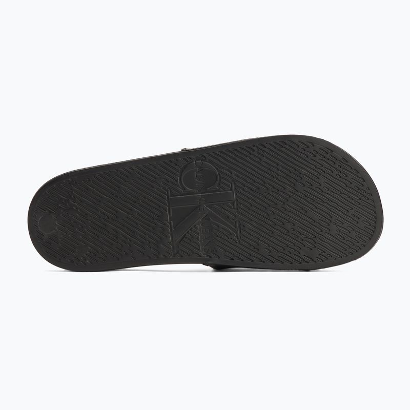 Pánske žabky Calvin Klein YM0YM01269 Slide Aop Print triple black 4