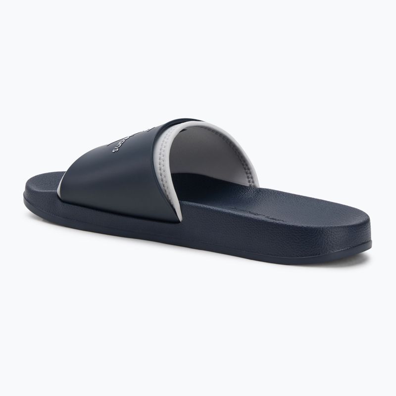 Pánske žabky Calvin Klein YM0YM00361 Slide Rubber Neoprene Monologo navy/oyster mushroom 3