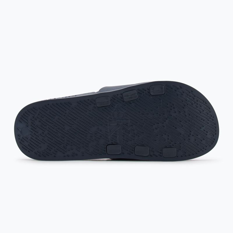 Pánske žabky Calvin Klein YM0YM00361 Slide Rubber Neoprene Monologo navy/oyster mushroom 4