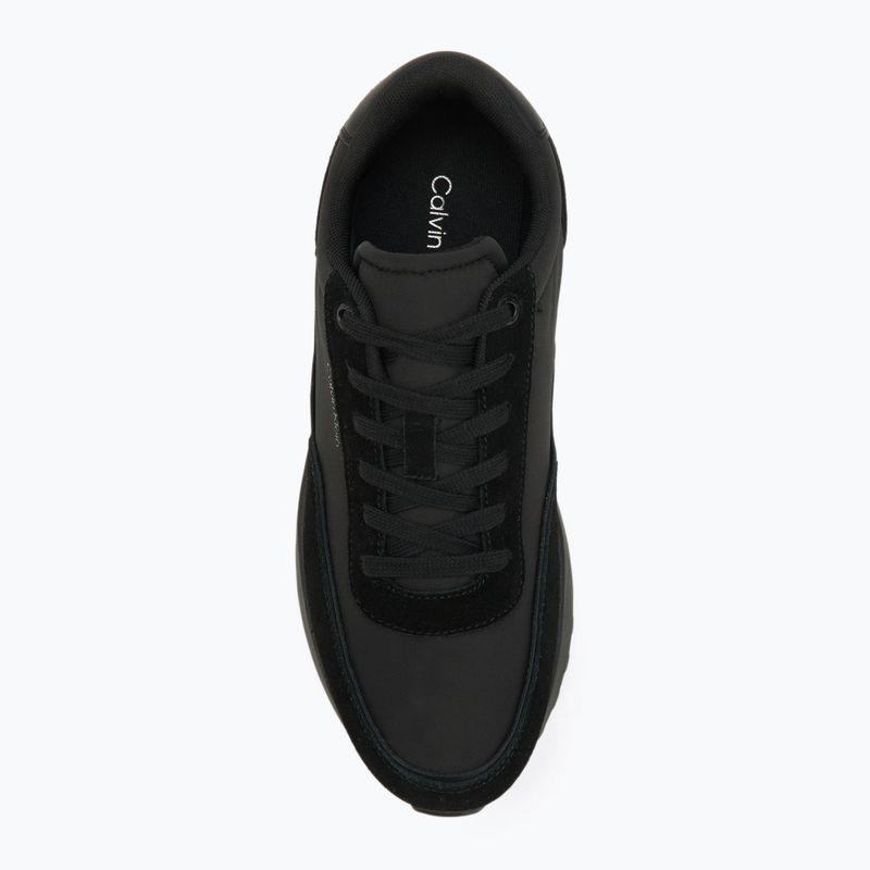 Pánske topánky Calvin Klein HM0HM01714 nízke šnurovacie triple black 5