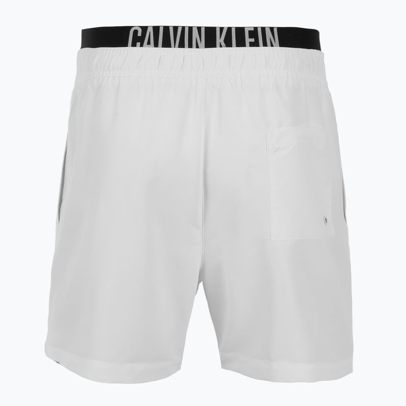 Pánske plavecké šortky Calvin Klein KM0KM01093 Intense Power Medium Double WB pvh classic white 2