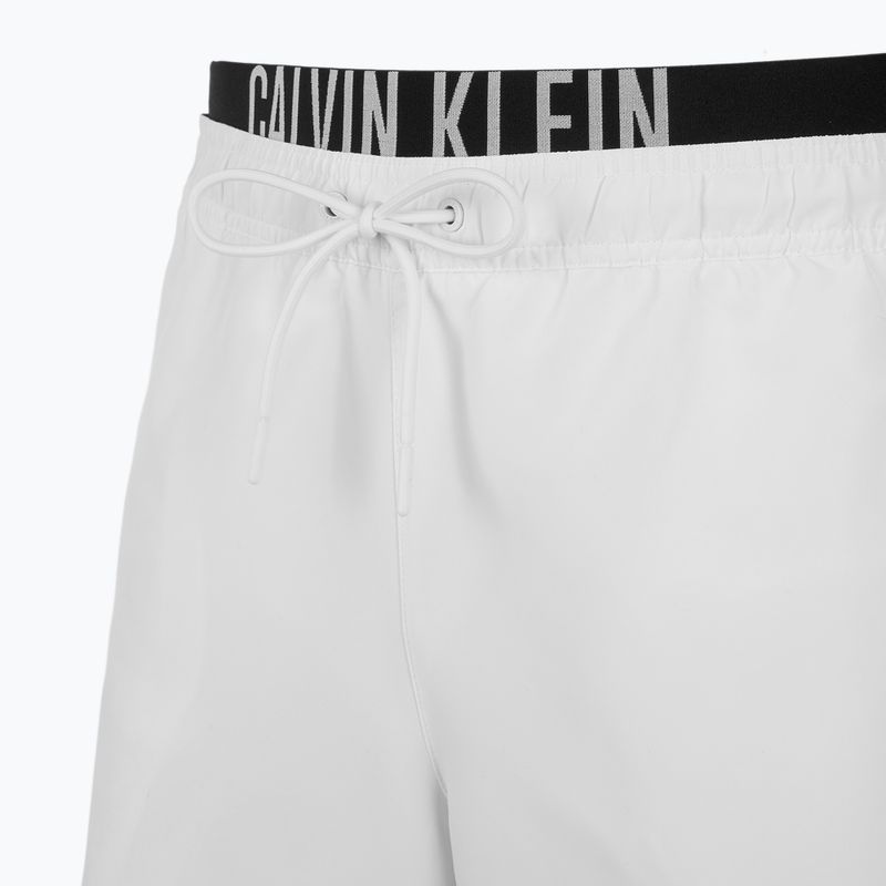 Pánske plavecké šortky Calvin Klein KM0KM01093 Intense Power Medium Double WB pvh classic white 3