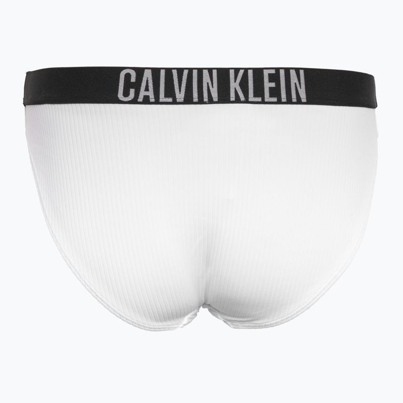 Spodný diel plaviek Calvin Klein KW0KW02752 Intense Power Rib Bikini brilant white 2