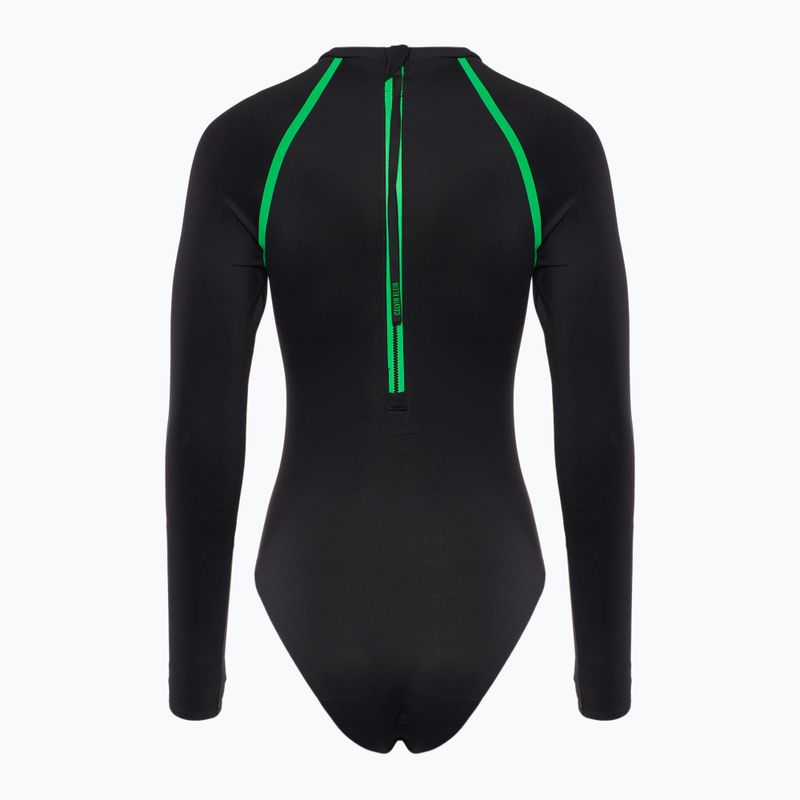 Dámske jednodielne plavky Calvin Klein KW0KW02790 Intense Power Move Rashguard One Piece pvh black 2