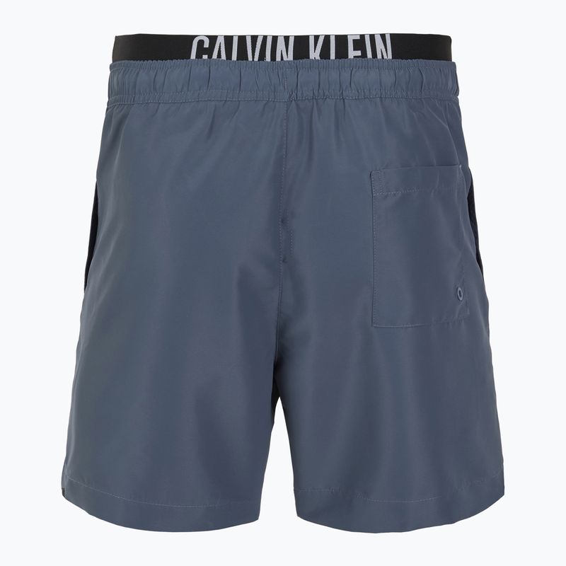 Pánske plavecké šortky Calvin Klein KM0KM01093 Intense Power Medium Double WB grisaille 2