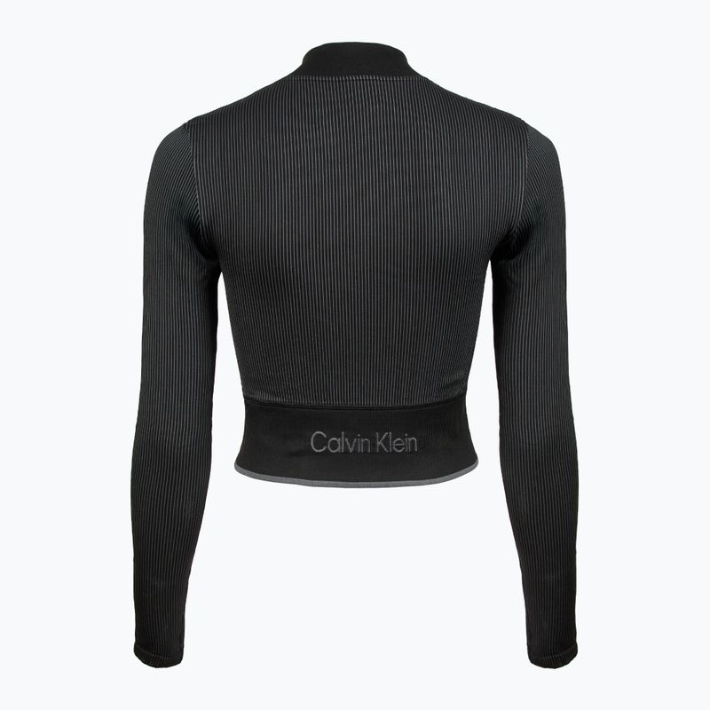 Dámska mikina Calvin Klein 00GWS4J406 Seamless black 2
