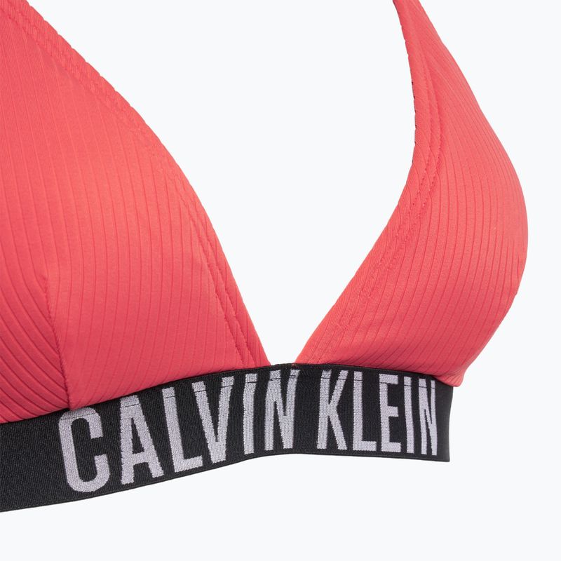 Vrchný diel plaviek Calvin Klein KW0KW02750 Intense Power Rib Triangle-RP oslnivá koralová 3