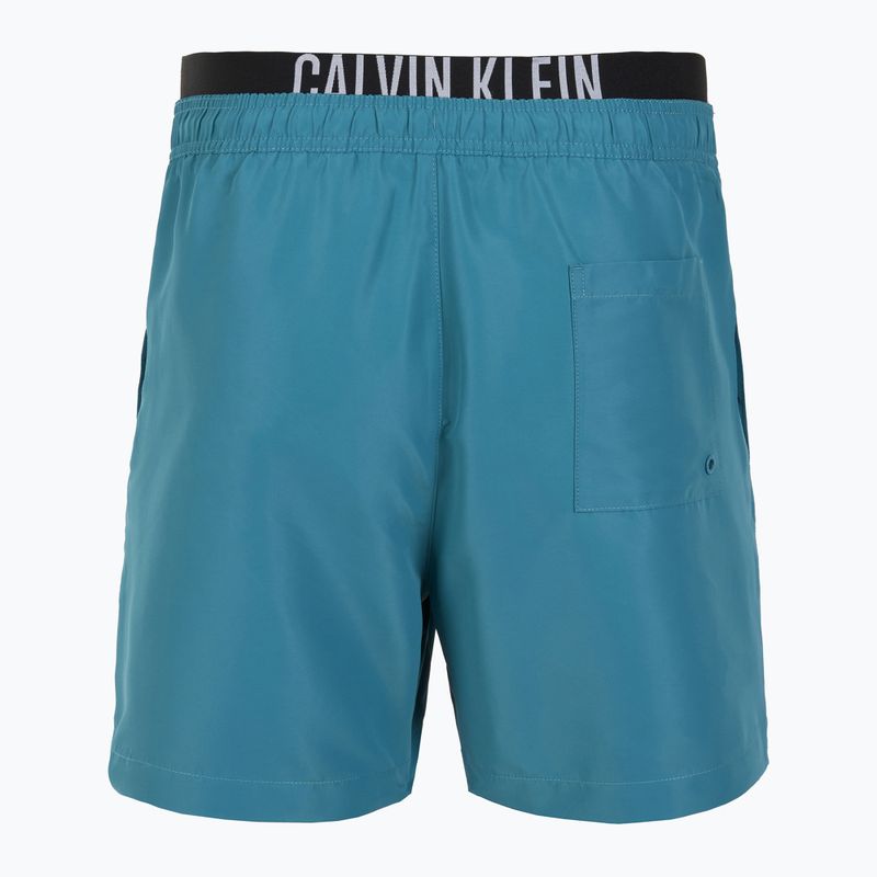 Pánske plavecké šortky Calvin Klein KM0KM01093 Intense Power Medium Double WB storm blue 2
