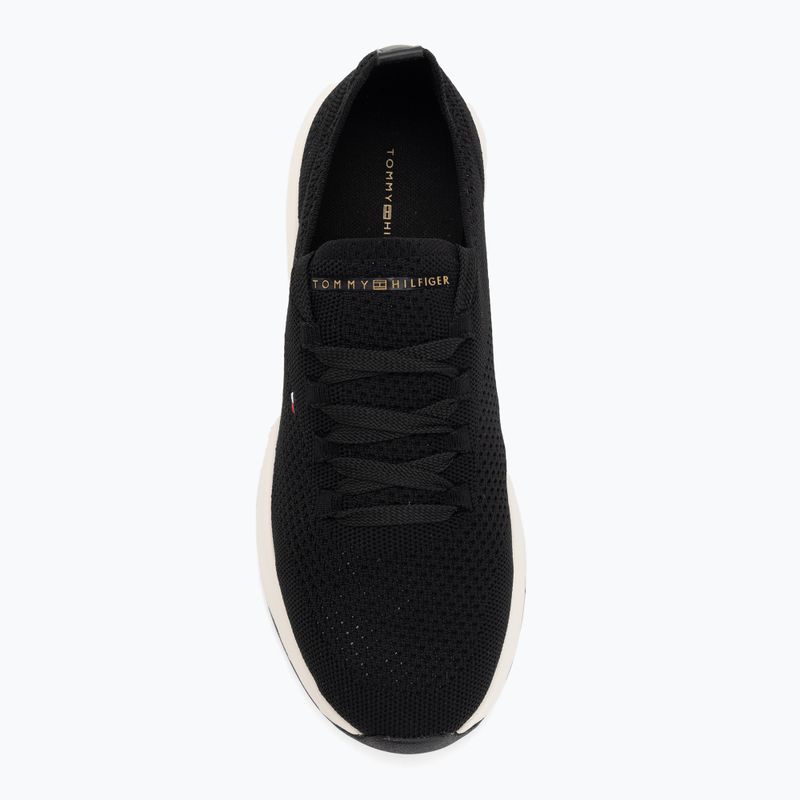 Dámske topánky Tommy Hilfiger Knit Runner black 5