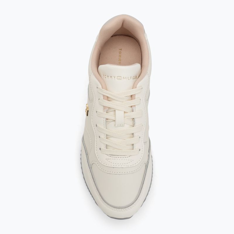 Dámske topánky Tommy Hilfiger Leather Runner ivory petal/newsprin 5