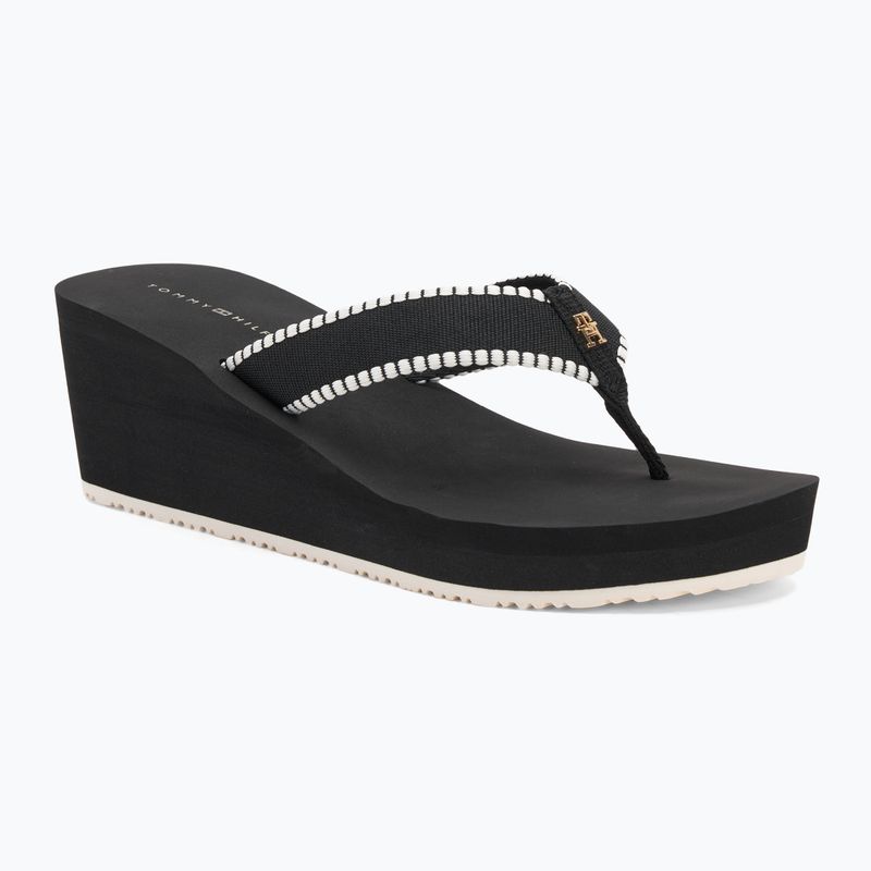 Dámske žabky Tommy Hilfiger Wedge Beach Sandal black