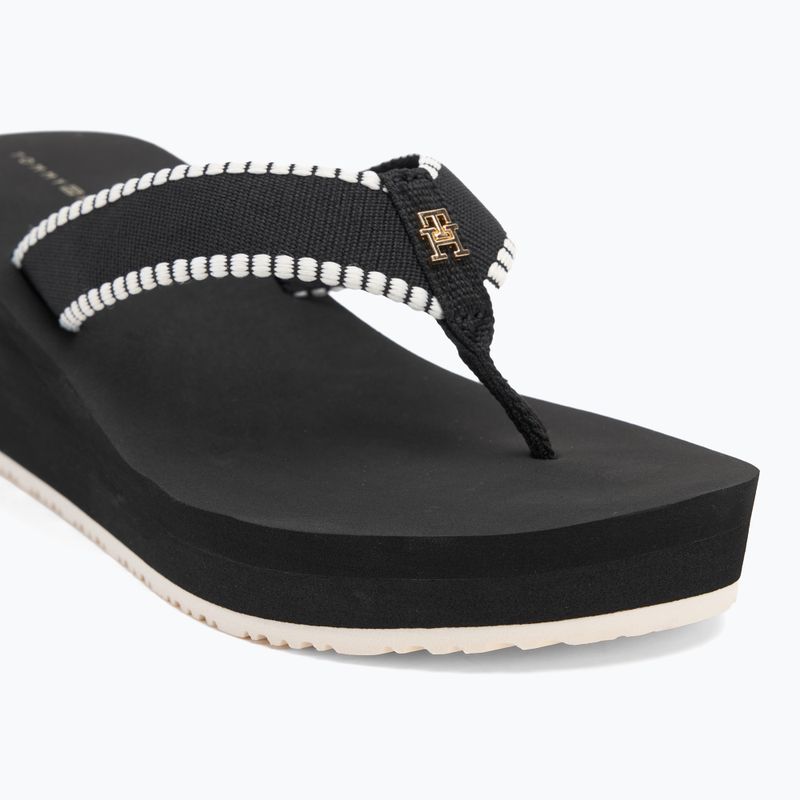 Dámske žabky Tommy Hilfiger Wedge Beach Sandal black 7
