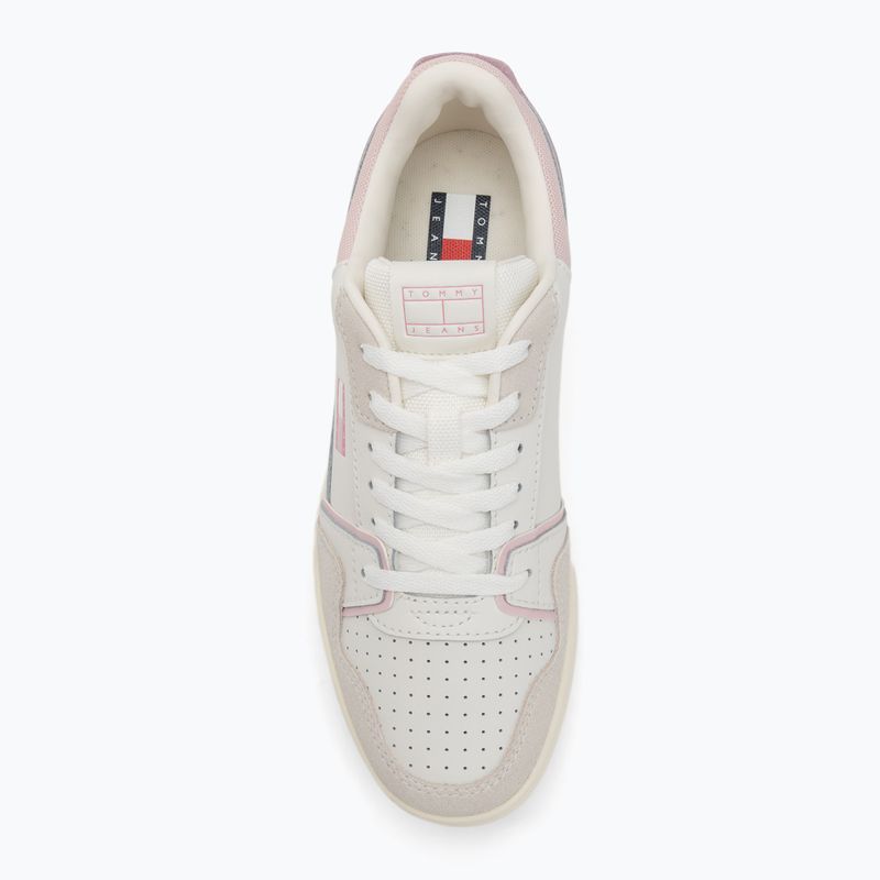 Dámske topánky Tommy Jeans Retro Basket ecru/misty pink 5