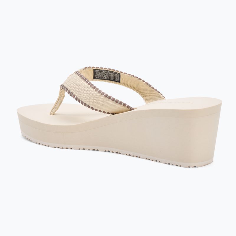 Dámske žabky Tommy Hilfiger Wedge Beach Sandal muslin 3