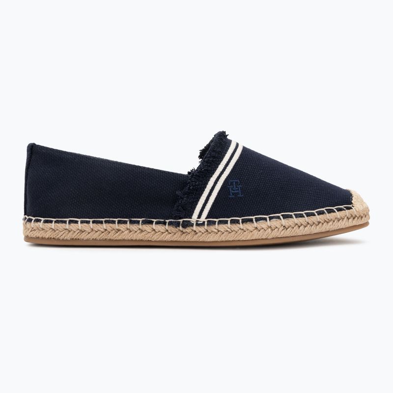 Dámske espadrilky Tommy Hilfiger Fringe Canvas Closed space blue 2