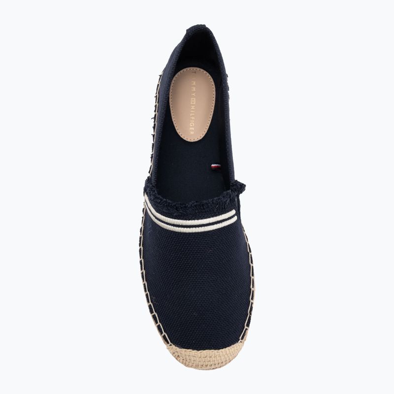 Dámske espadrilky Tommy Hilfiger Fringe Canvas Closed space blue 5