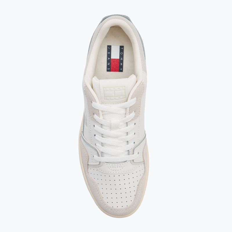 Dámske topánky Tommy Jeans Retro Basket ecru/stratus grey 5