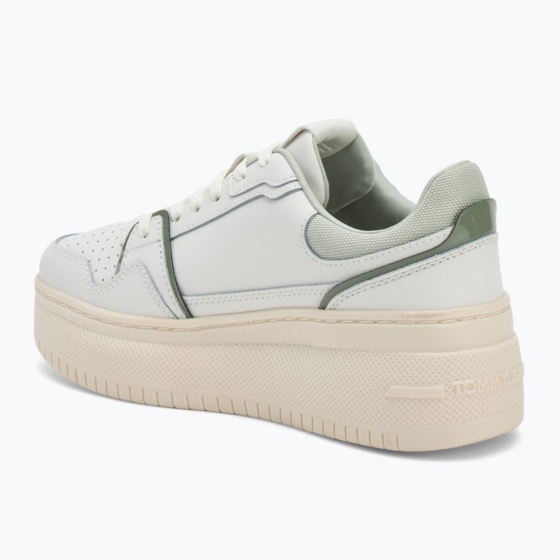 Dámske topánky Tommy Jeans Retro Basket Flatform ecru/misty sage 3