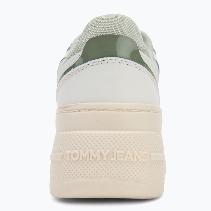 Dámske topánky Tommy Jeans Retro Basket Flatform ecru/misty sage 6